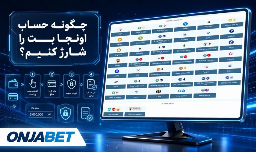شارژ اونجا بت در چند گام ساده